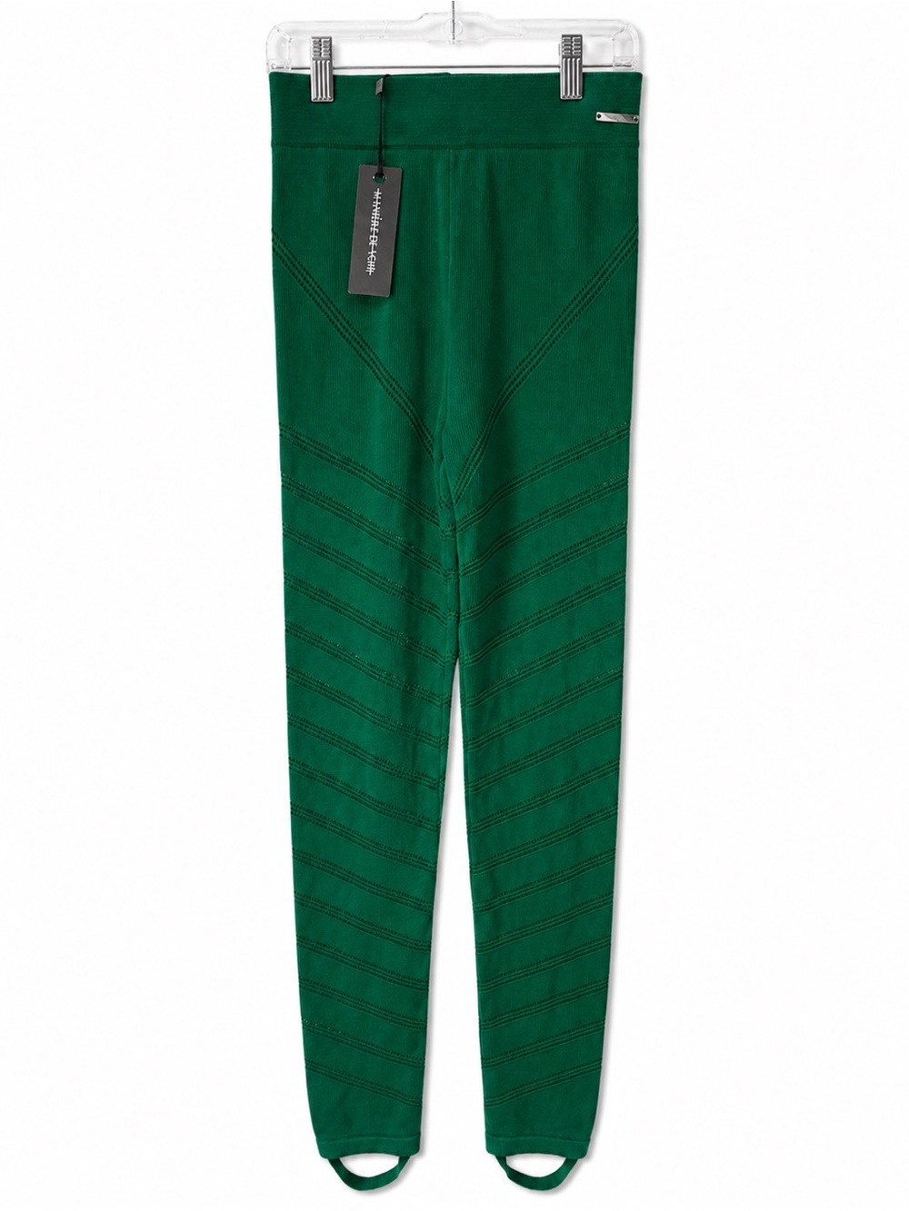 Maniere De Voir Emerald Green Stirrup Leggings